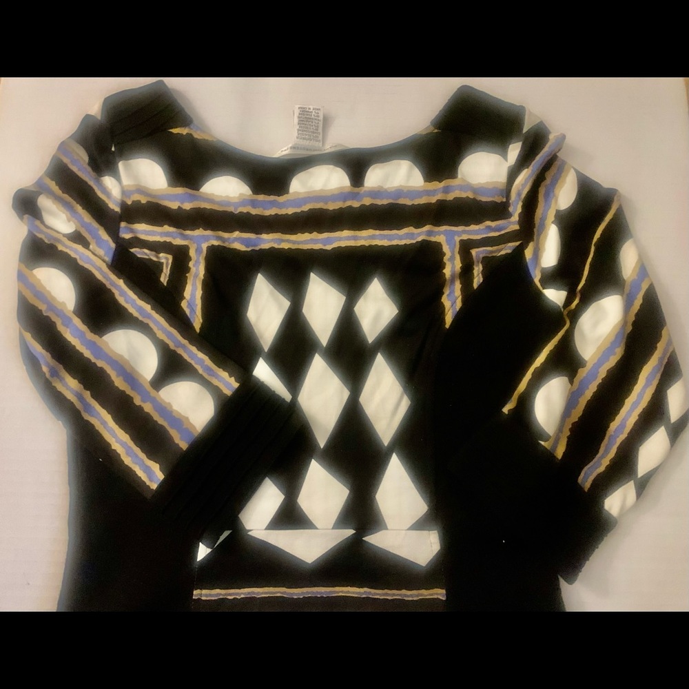 Diane Von Furstenburg Silk 3/4 Sleeve Dress - Picture 7 of 12